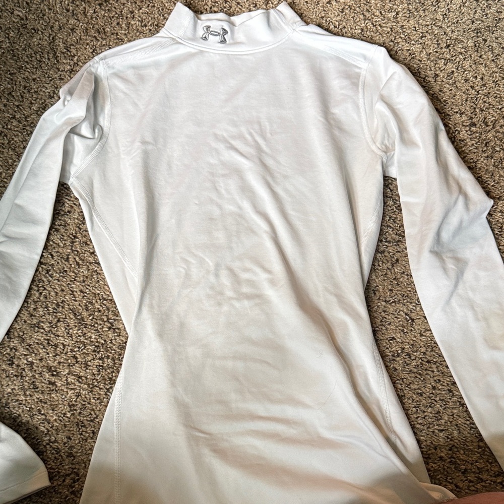 Under Armour White Performance Long Sleeve Shirt